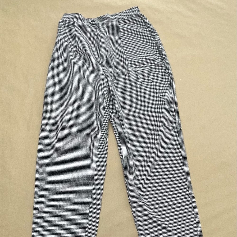 90's Rare Vintage Houndstooth Straight Leg Pant